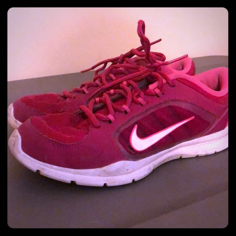 Pink Nike sneakers